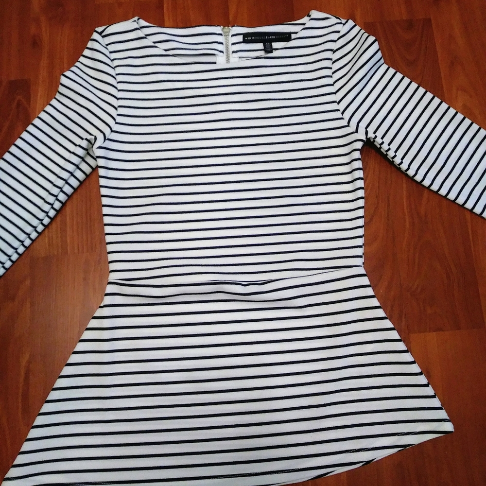 Adorable black and white blouse